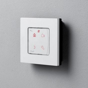 Терморегулятор Danfoss Icon Programm, электронный, сенсорный, программируемый, 230V, On-wall, белый (088U1025) | Зображення 2