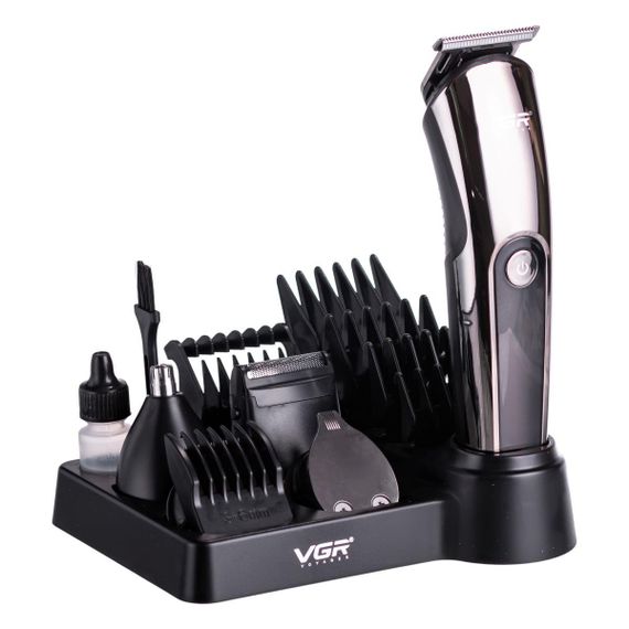 Набор для стрижки волос 5 в 1 машинка, триммер и бритва Vgr V-107 | Зображення 5