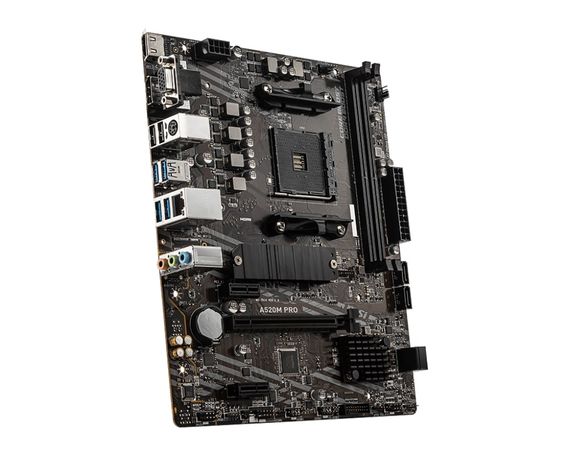 Материнcкая плата MSI A520M PRO sAM4 A520 2xDDR4 M.2 HDMI DVI DP mATX 911-7D14-020 | Зображення 1
