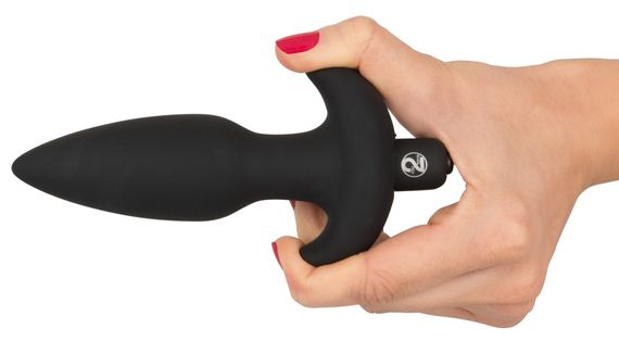 Анальна пробка - Black Velvet Vibrating Plug Medium | Зображення 3