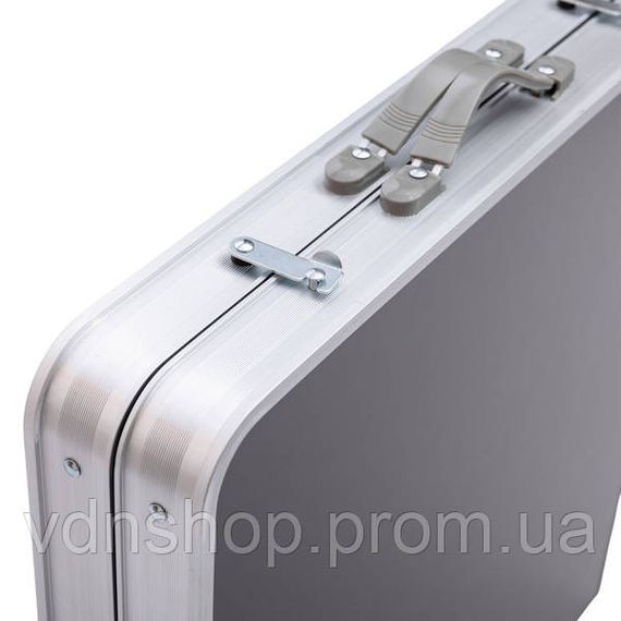 Розкладний стіл + 4 стільці кемпінговий набір для пікніка, риболовлі, відпочинку, туризму Сірий JY-12061G | Зображення 4