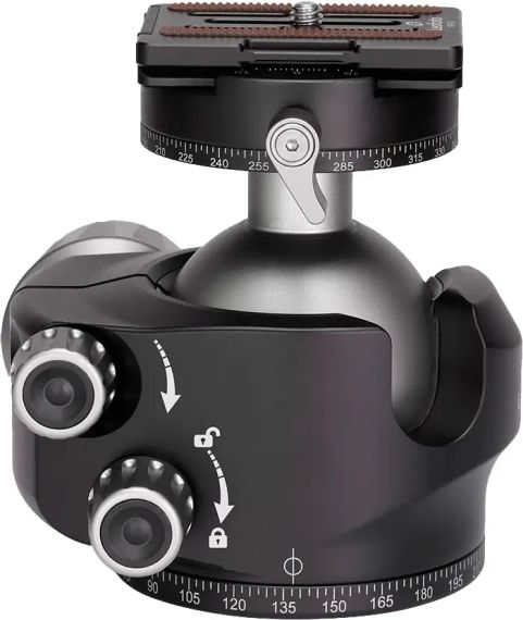 Головка штативна Leofoto LH-55R+NP-60 шарова с затискачем ARCA. Шар: 55 мм | Зображення 1