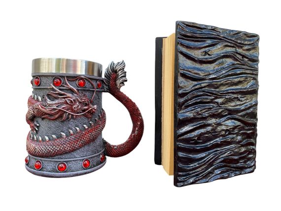 Подарунковий набір Кухоль 3D Танард Red Rose та Блокнот 3D «Книга, що дивиться у відповідь» | Зображення 1