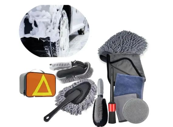 Набор для мойки и детейлинга автомобиля Flex Drive, 9 в 1 | Зображення 5
