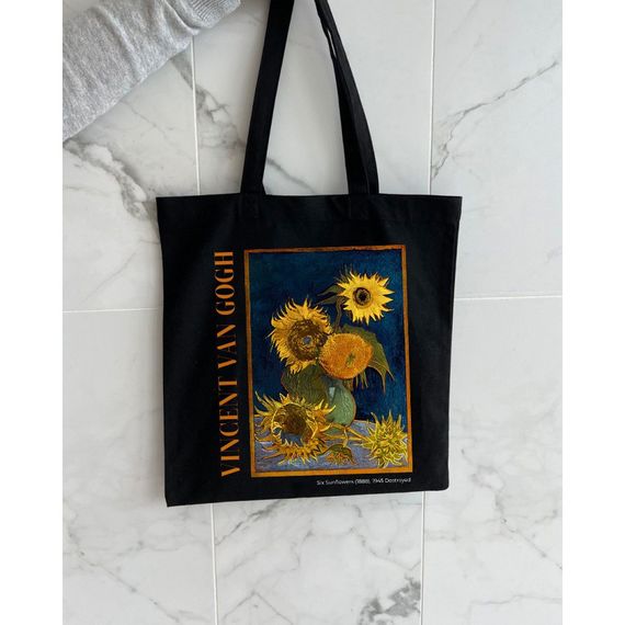 Екошопер Букопт BK4096 Van Gogh Six Sunflowers  чорний | Зображення 2