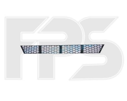 Решетка бампера Mercedes E-Class W211 06-09 средняя, черная (FPS) 2118850122