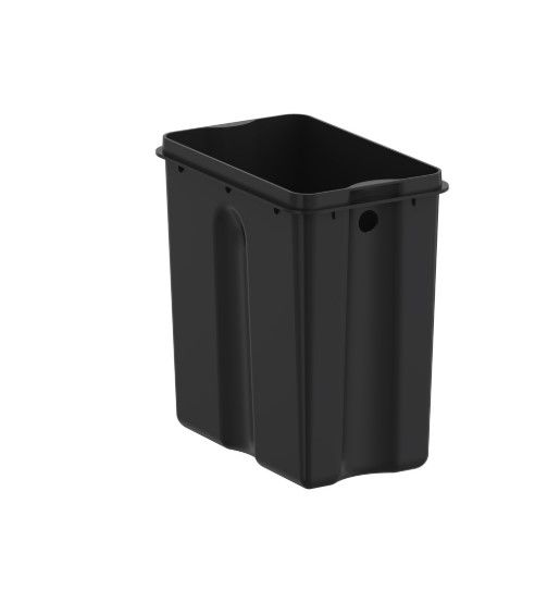 Відро для сміття Koer TC-010206-08 з плавним закриттям, прямокутне, 6 л, білий (KR5595) | Зображення 3