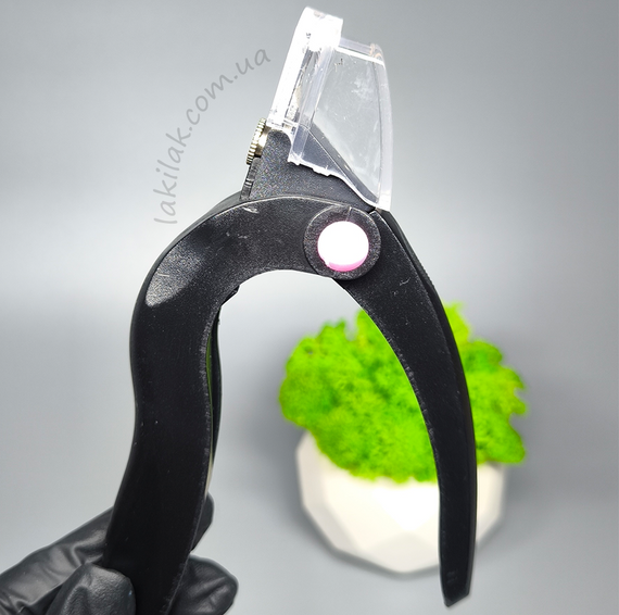 Черный типсорез для искуственных ногтей и гелевых типс (пластик)