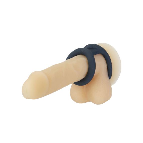 Подвійне ерекційне кільце LUX Active – Tug – Versatile Silicone Cock Ring Sex Aura | Зображення 4