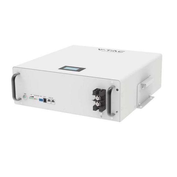 Акумуляторна батарея V-TAC VT48100E-W LiFePO4 51,2V 100Аh 5.12kWh,(100/100A)585x565x275mm, 50,67kg | Зображення 1