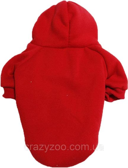Худи для собак и котов EcoToys Red XL красное A: 37 см B: 43 см C: 29 см X-7061 | Зображення 1
