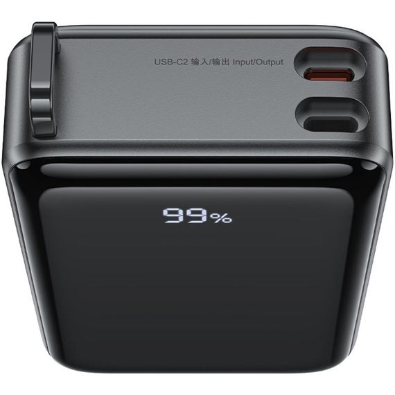 УМБ Acefast 20000mAh 67W PD3.0 20В/3.35A Type-C, USB-A, with cable, Li-ion M4 Black | Зображення 1