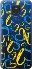 Чехол на Motorola E7 Plus Сердца UA "5292u-2107-17620"