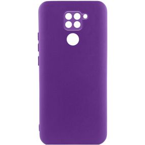 Чохол TPU GETMAN Liquid Silk Full Camera для Xiaomi Redmi Note 9 / Redmi 10X Фіолетовий / Purple
