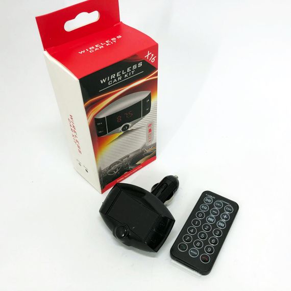 Автомобільний FM модулятор X16 FM трансмітер Bluetooth, FM трансмітер стерео, Трансмітер для музики | Зображення 4