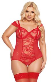 Боді - Dora, red - 3XL sexstyle