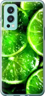 Чохол на OnePlus Nord 2 Зелені часточки лимона "852u-2468-2448"