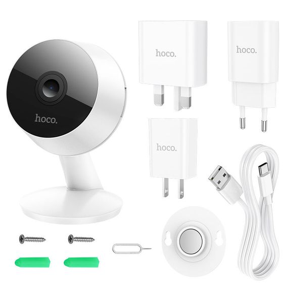 Камера видеонаблюдения Hoco D3 indoor HD White | Зображення 3
