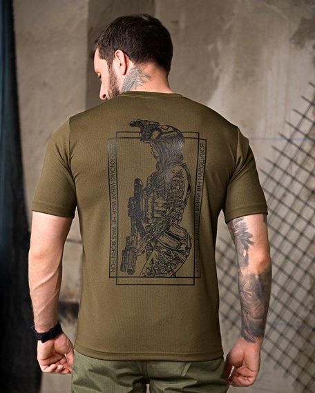 Тактична потивогонна футболка Дева 7.62 олива ПП7813 | Зображення 4