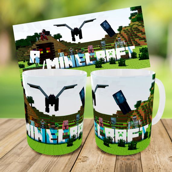 Набір: дитяча сумка-бананка+кружка Майнкрафт «Minecraft» 32х15см, бананка для хлопчика через плече на подарунок (00916) | Зображення 2