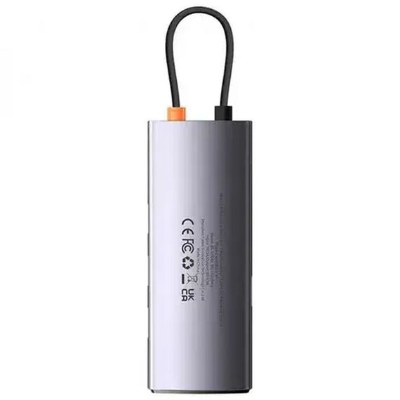 Перехідник HUB Baseus Metal Gleam Series 4-in-1 4xUSB3.0 (WKWG070013) Gray | Зображення 3