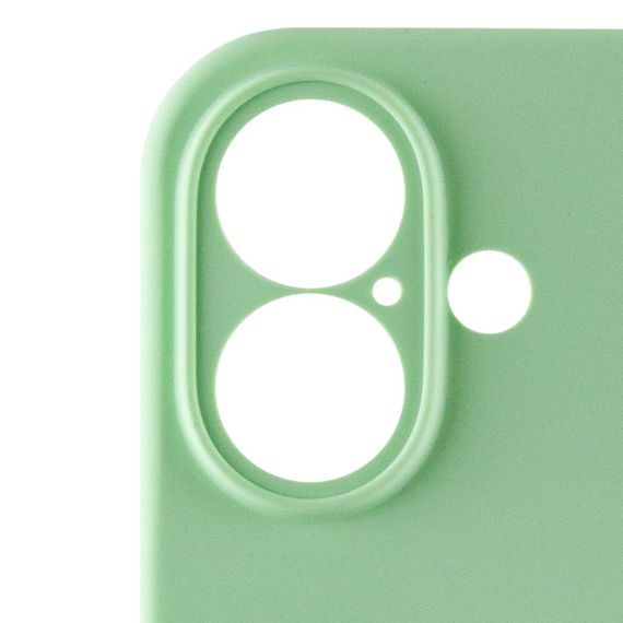 Чохол Silicone Case Full Camera Protective (AA) для Apple iPhone 16 (6.1") Зелений / Pistachio | Зображення 4