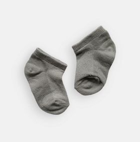 Дитячі шкарпетки короткі сіточка Twinsocks р10-12, 14-16, 18-20, 22-24 сірі, рожеві 18-20, Сірий однотон