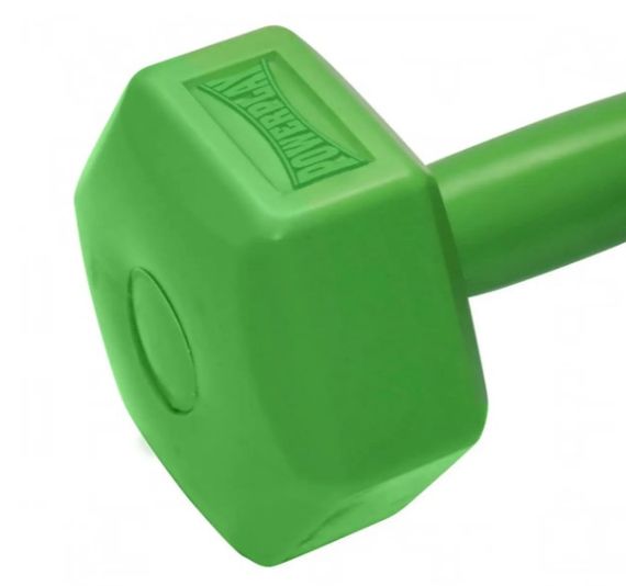 Гантель композитна PowerPlay 4124 Hercules 2 кг Зелена 1 шт (PP_4124_2kg) | Зображення 1