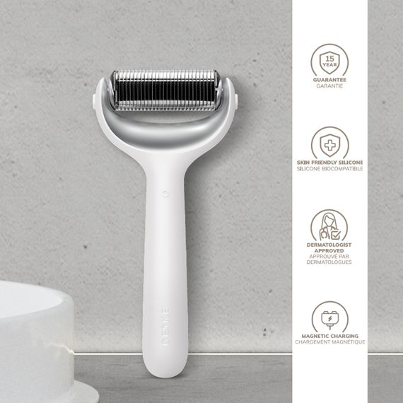 Ролер для голкової мезотерапії обличчя та тіла GESKE MicroNeedle Face&Body Roller 9в1 white | Зображення 2