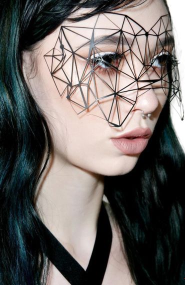 Вінілова маска на наклейках Bijoux Indiscrets | Зображення 5