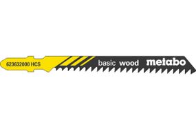 Полотна пилкові для лобзиків Metabo «BASIC WOOD», 74/ 3,0 мм 623632000