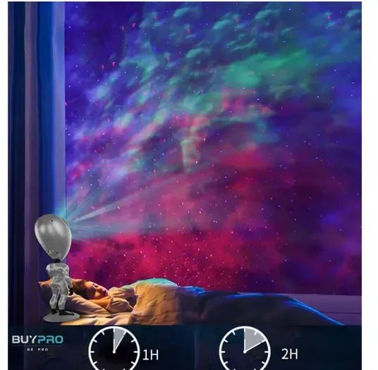 Многоцветная лампа-проектор звездного неба STAR PROJECTOR NIGHT LIGHT ALIENSUN | Зображення 4