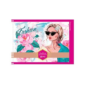 Альбом для рисования А4 "Fashion Girl" АП-0306-2, 24 листа