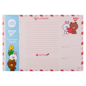 Планінг настільний YES Line Friends 252177 30х21 см 52 листи