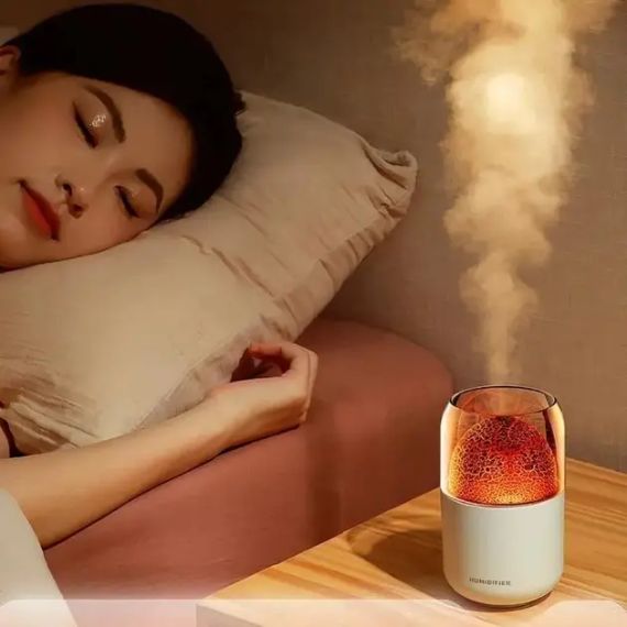 Ночной светильник-увлажнитель JSQ-2, аромадиффузор, дизайн "вулкан" | Зображення 2