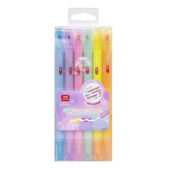 Набір фломастерів 6 кольорів "пише-стирає" HD24-6