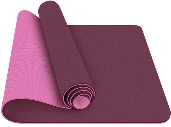 Килимок для йоги та фітнесу Power System PS-4060 TPE Yoga Mat Premium Purple (183х61х0.6) | Зображення 5