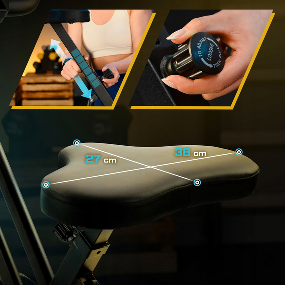 Велотренажер Trex Sport TX-340XB BRIZ магнітний чорний | Зображення 5