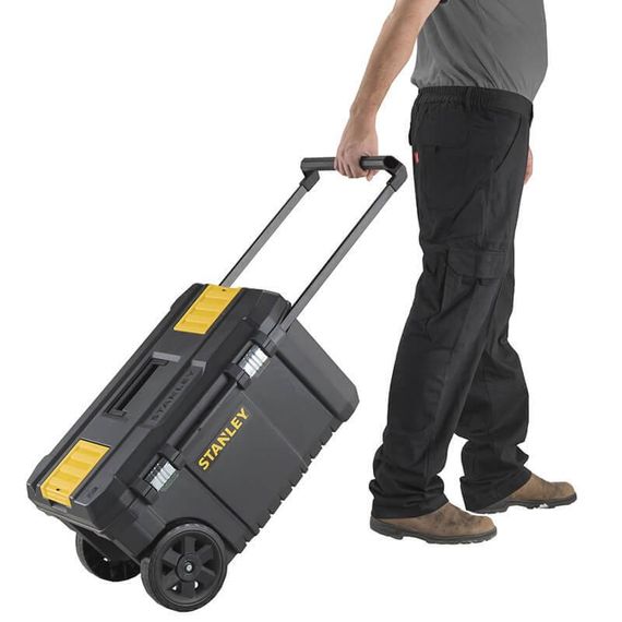 Скринька великого об'єму ESSENTIAL CHEST, розміри 665x404x344 мм, з колесами STANLEY STST1-80150 | Зображення 4