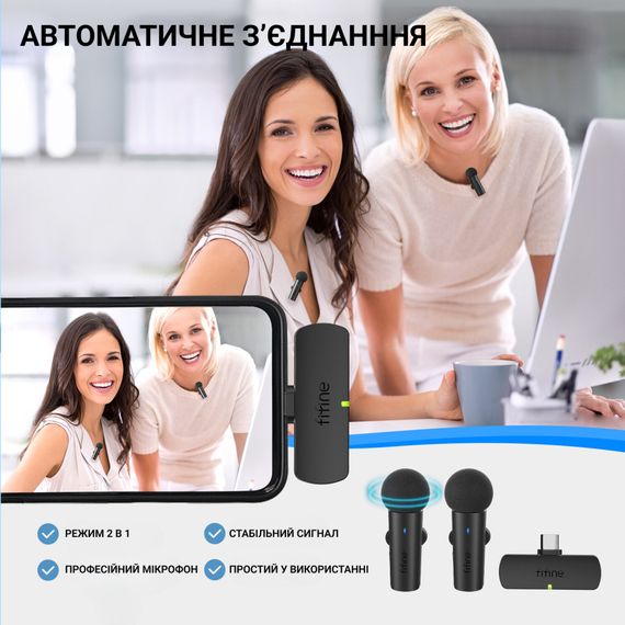 Мікрофон Fifine M8 Wireless (M8) | Зображення 7
