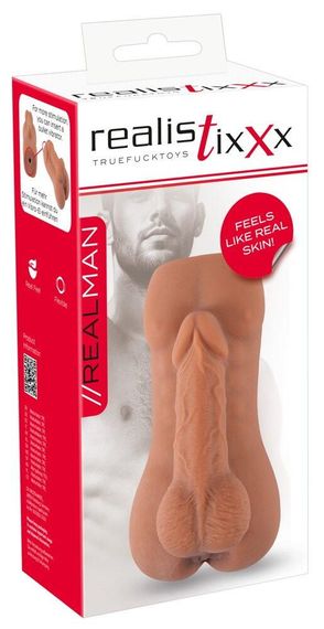 Мастурбатор з пенісом RealMan Sex Aura
