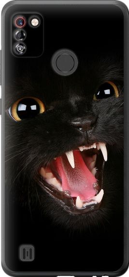 Чехол на Tecno Pop 4 Pro BC3 Чёрная кошка "932u-2444-17620"