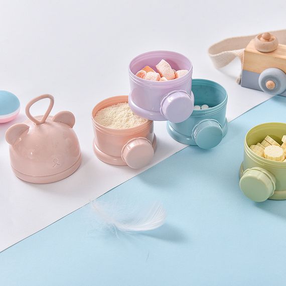 Контейнер для зберігання дитячої сухої суміші 4 відсіки 480 мл Різнокольоровий | Зображення 3