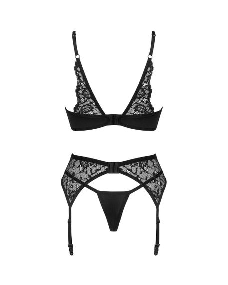 Комплект Obsessive Bellastia set Чорний M/L | Зображення 5