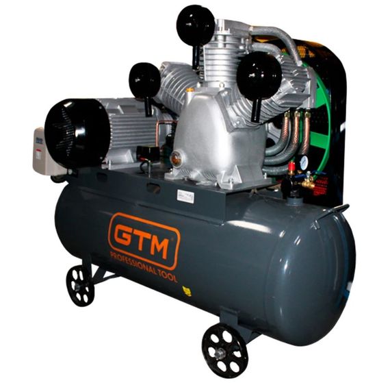 Поршневий повітряний компресор 300 л GTM KCJ3100-300L ремінний