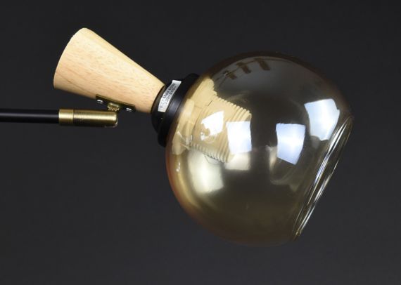 Люстра стельова на 3 лампочки 27298 Чорний 28х46х46 см. | Зображення 3