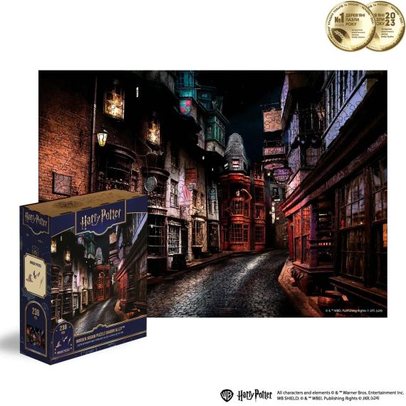 Пазл дерев'яний фігурний Гаррі Поттер Алея Діагон XL