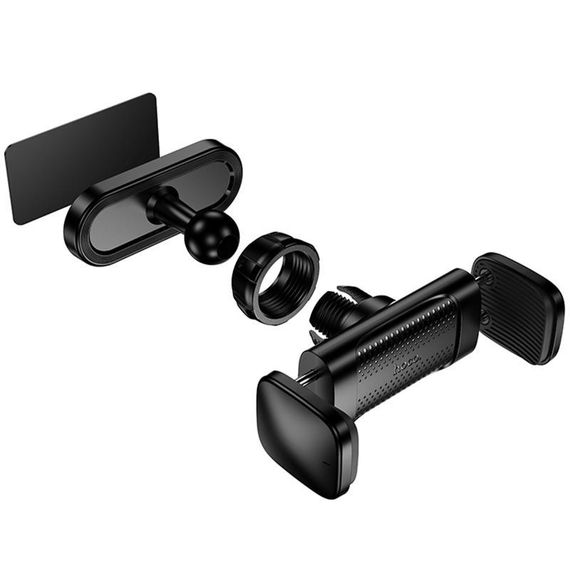 Держатель для телефона Hoco HD12 Supporter on magnet Black | Зображення 3