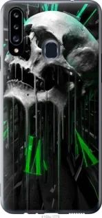 Чехол на Samsung Galaxy A20s A207F Череп-часы из пластика FCh_081523