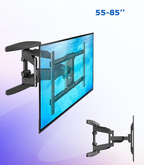 Настенный крепеж для телевизора для диагоналей 55"-85" поворотный кронштейн на стену V-Star S65 | Зображення 2